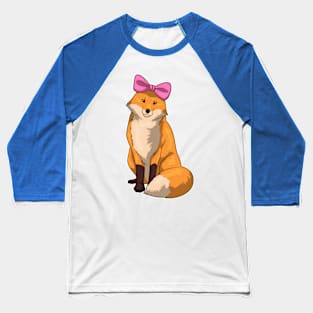 Fox Ribbon Baseball T-Shirt